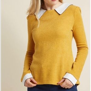 NWOT ModCloth Peter Pan Collar Sweater